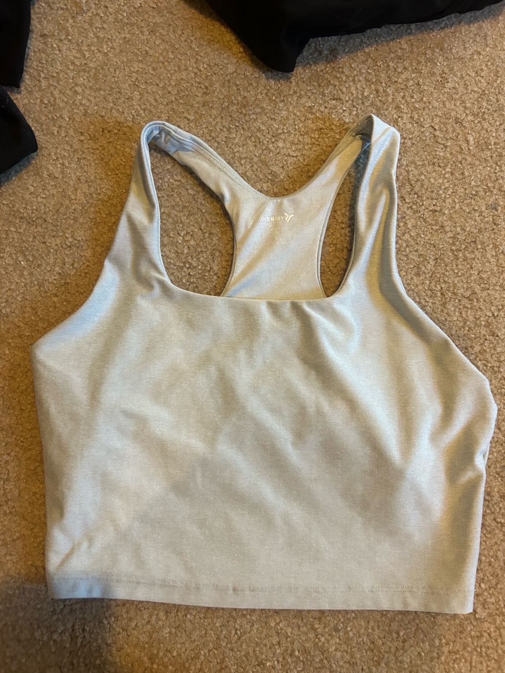 Old Navy Light Gray Racerback Sculpt Tank